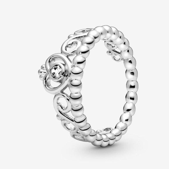 Pandora Princess Tiara Crown Ring in Sterling Silver - Picture 1 of 3